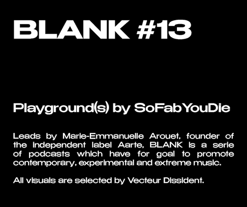 BAD TO THE BONE - BLANK #13 - "PLAYGROUND(S)" BY SOFABYOUDIE
